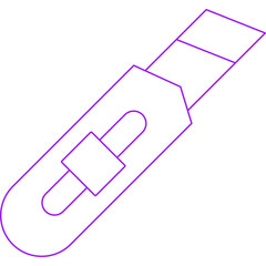 Cutter icon single vector illustration