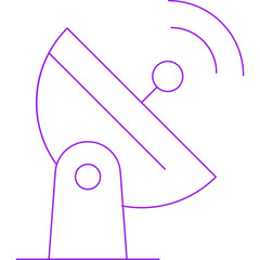 Signal antena icon single vector illustration