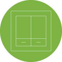 Division icon single vector illustration