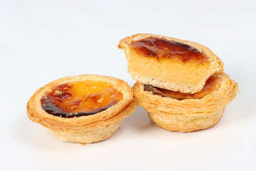 pastel de nata, the traditional Portuguese custard tart