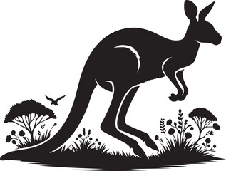 a kangroo vector