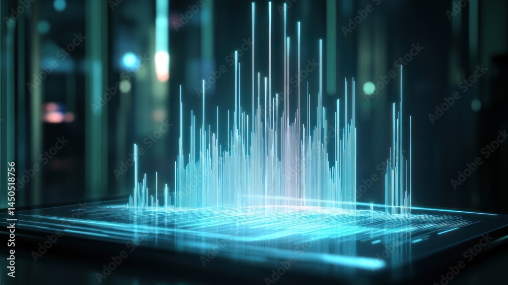 Poster abstract data visualization display
