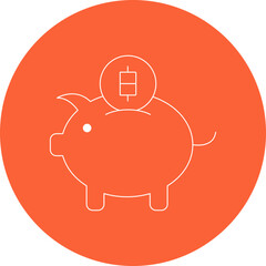 Money saver icon single vector illustration