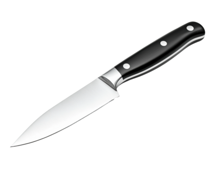 Cutting techniques with kitchen knife culinary workspace instructional guide isolated on transparent background