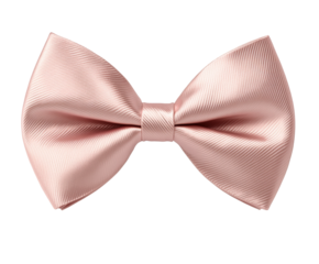 Elegant pink bow tie display fashion accessories view isolated on transparent background