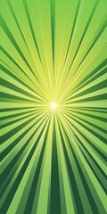 Obraz premium Green Radiating Rays Creating an Energetic Effect