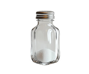 Sugar jar on kitchen countertop home glass container culinary viewpoint isolated on transparent background