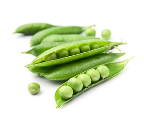 Young green peas