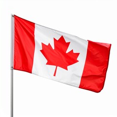Canadian Flag Waving in the Wind – National Symbol of Canada