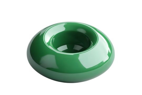 "Glossy green location pin icon with a transparent base on a white background"

