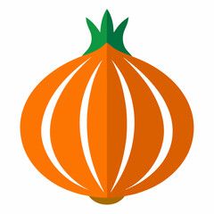 Onion Icons Vector Illustrations: Fresh Vegetable Graphics for Food and Farm Designs