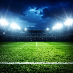 Panoramic View of a Modern Sports Stadium Under Dramatic Sky – High-Resolution Architecture and Event Venue Background