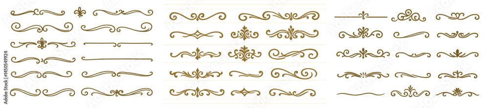 Aufkleber Collection of decorative web icons designed in line style for various digital applications