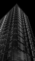 Fototapeta premium Abstract buildings 3d rendering. Architectural background 