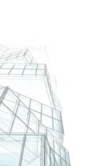 abstract architecture building 3d rendering