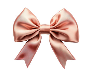 Elegant ribbon bow display soft lighting decoration isolated on transparent background