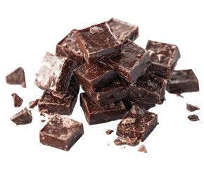Indulge in dark chocolate delights kitchen food cozy atmosphere overhead view isolated on transparent background