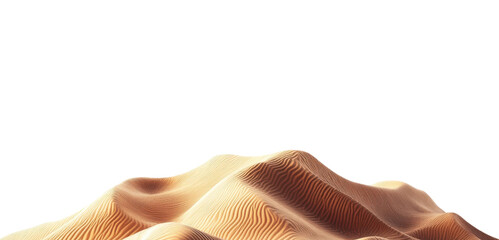 Exploring serene sand dunes desert landscape nature aerial view tranquility isolated on transparent background