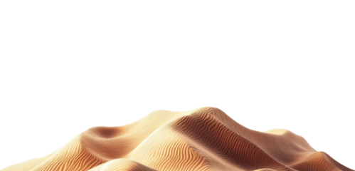 Exploring serene sand dunes desert landscape nature aerial view tranquility isolated on transparent background