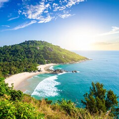 beach and sea