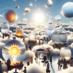 Cloud Market of Spheres