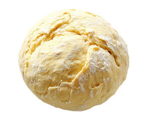 Kneading dough for delicious homemade bread kitchen food preparation isolated on transparent background