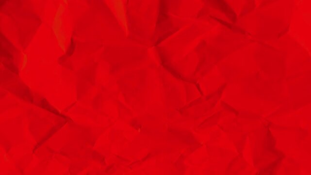 Green red and blue Paper Uncrumpling Process Animation