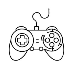 gamepad customization icon, gamepad customization line art - simple line art of gamepad customization, perfect for gamepad customization logos and icons