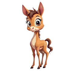Cute cartoon horse standing happily on a transparent background for children's design

Keywords
deer, cartoon, child, cute, vector image, animal, happy, illustration, transparent, desig