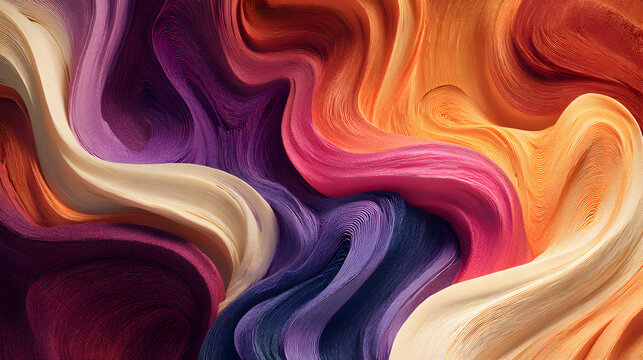 Harmonious arrangement of softly blended chromatic tones that evoke a sense of vibrant energy flow