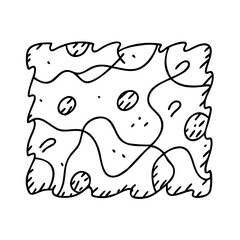 hand painted texture icon, hand painted texture line art - simple line art of hand painted texture, perfect for hand painted texture logos and icons