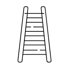 ladder icon, ladder line art - simple line art of ladder, perfect for ladder logos and icons
