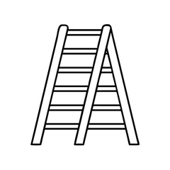 ladder icon, ladder line art - simple line art of ladder, perfect for ladder logos and icons