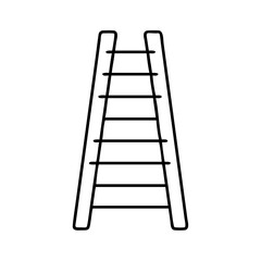 ladder icon, ladder line art - simple line art of ladder, perfect for ladder logos and icons