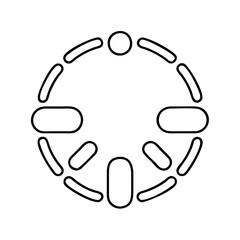 loading spinner icon, loading spinner line art - simple line art of loading spinner, perfect for loading spinner logos and icons