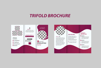Trifold Real State Business Print Tri-Fold Brochure Template