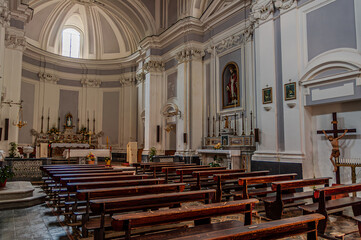 Fototapeta premium Teano, Campania, Italy. Church of Sant’Agostino. LR25