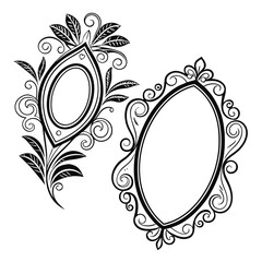 Oval, Shield and Circle Frames