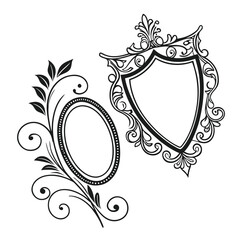 Oval, Shield and Circle Frames