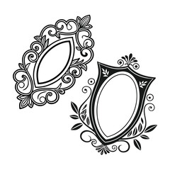 Oval, Shield and Circle Frames