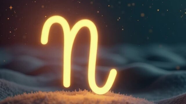 Refined digital illustration of the Virgo zodiac sign in a clean minimalist style, glowing softly against a mystical starry sky.