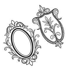 Oval, Shield and Circle Frames