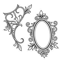Oval, Shield and Circle Frames