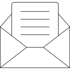 Email icon single vector illustration 