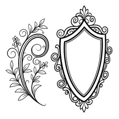 Oval, Shield and Circle Frames
