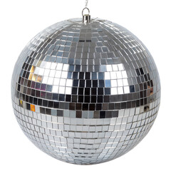 Disco Ball Isolated on Transparent Background – Party and Celebration Concept

