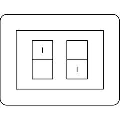 Switches icon single vector illustration