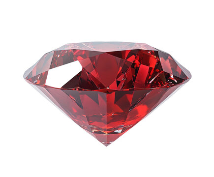 Exquisite ruby gemstone display high-quality elegant environment view isolated on transparent background