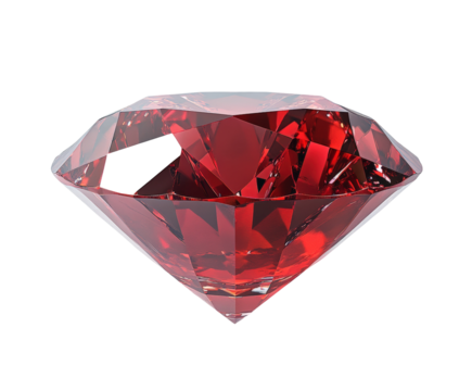 Exquisite ruby gemstone display high-quality elegant environment view isolated on transparent background