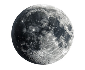 Lunar exploration outer space digital celestial environment high detail isolated on transparent background